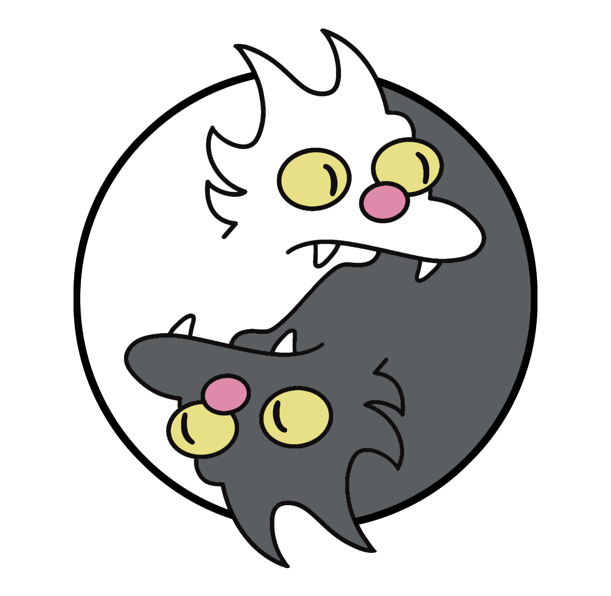 Snowball 1 & 2 Yin-Yang - Sticker